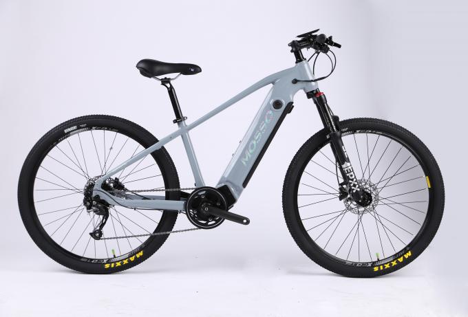 Vélo électrique léger d'alliage d'aluminium avec le gris électrique de vélo de montagne de batterie démontable et de contrôle intelligent 0