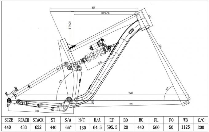 27.5er Aluminium à suspension complète cadre de vélo de montagne piste/Enduro MTB 9