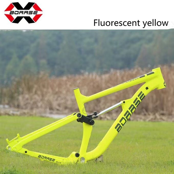 Cadre de vélo de montagne de 17 pouces Couleur jaune pour une durabilité durable 2