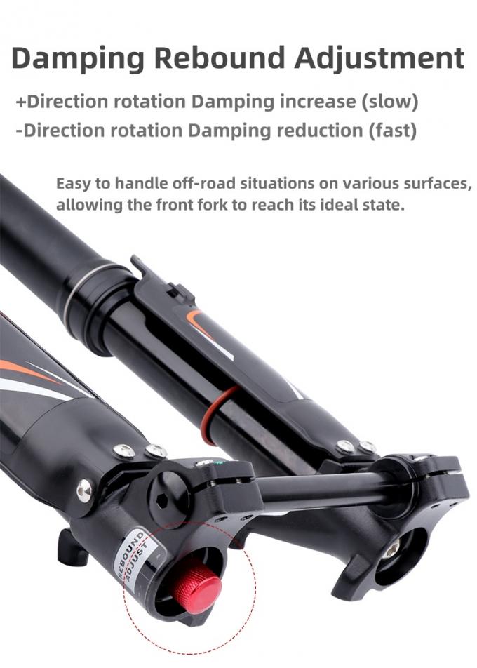 Dnm USD-6s Enduro Moutain Bike Suspension aérienne inversée fourchette Suspension avant fourchettes 160mm Voyage 5