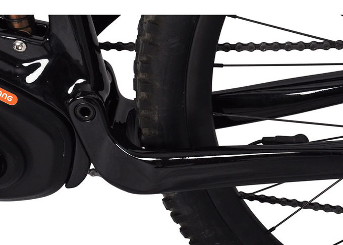 27.5Plus/29er Full Suspension Carbon Electric Bike Frame Bafang Cadre à vélo électrique à traction moyenne 1